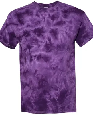 Dyenomite 20BCR Youth Crystal Tie Dye T-Shirt in Purple