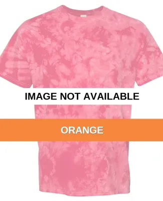 Dyenomite 20BCR Youth Crystal Tie Dye T-Shirt Orange