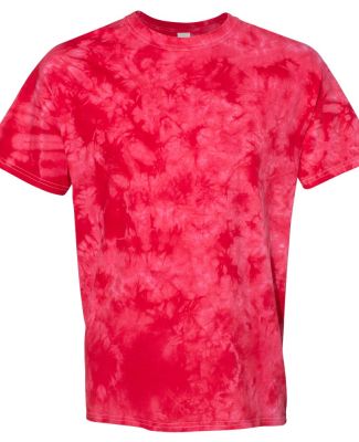 Dyenomite 20BCR Youth Crystal Tie Dye T-Shirt Red