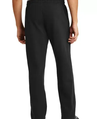 Gildan G184 7.75 oz., 50/50 Open-Bottom Sweatpants in Black