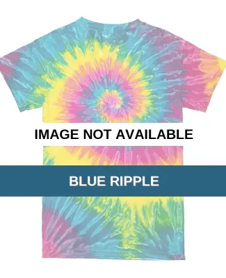Dyenomite 20BRP Youth Ripple Tie Dye T-Shirt Blue Ripple
