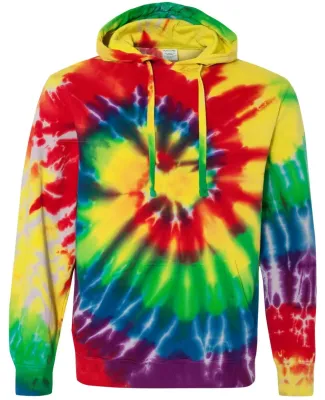 Dyenomite 854MS Multi-Color Spiral Pullover Hooded in Michelangelo spiral