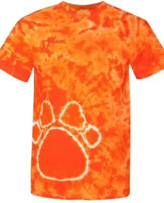 Dyenomite 200PR Pawprint Short Sleeve T-Shirt Orange