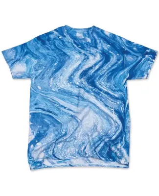 Dyenomite 20BMR Youth Marble Tie Dye T-Shirt Blue
