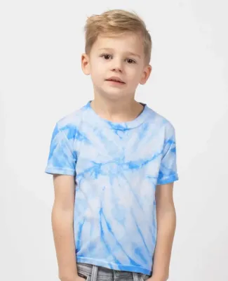 Dyenomite 20TCY Cyclone Tie Dye Toddler T-Shirt in Columbia