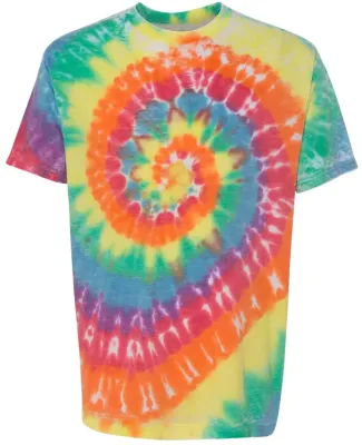 Dyenomite 650VRX Vintage Festival T-Shirt in Classic rainbow spiral