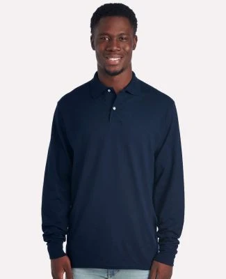 Jerzees 437MLR SpotShield Long Sleeve Jersey Sport in J. navy