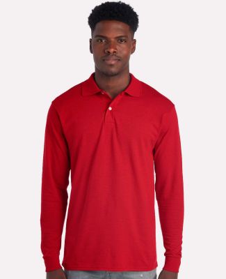 Jerzees 437MLR SpotShield Long Sleeve Jersey Sport in True red