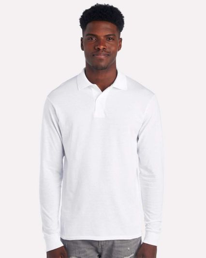 Jerzees 437MLR SpotShield Long Sleeve Jersey Sport in White