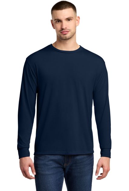 Jerzees 21MLR Dri-Power Sport Long Sleeve T-Shirt in J. navy