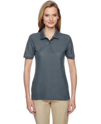Jerzees 537WR Easy Care Women's Pique Sport Shirt in Charcoal grey