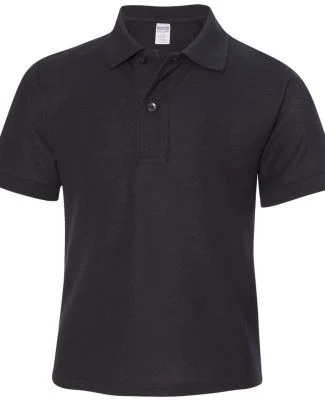 Jerzees 537YR Easy Care Youth Pique Sport Shirt Black