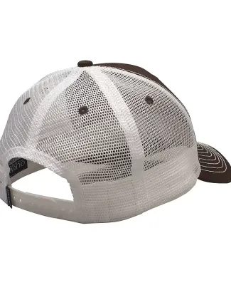 Ouray 50004/Contrast Stitch Mesh Trucker Hat Cigar/White