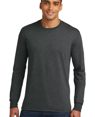 DM132 District Made Mens Perfect Tri Long Sleeve C in Black frost