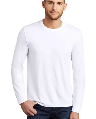 DM132 District Made Mens Perfect Tri Long Sleeve C in White