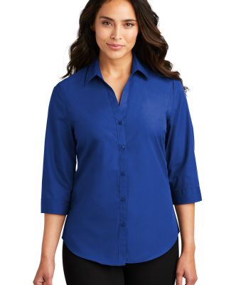 242 LW102 Port Authority Ladies 3/4-Sleeve Carefre in True royal