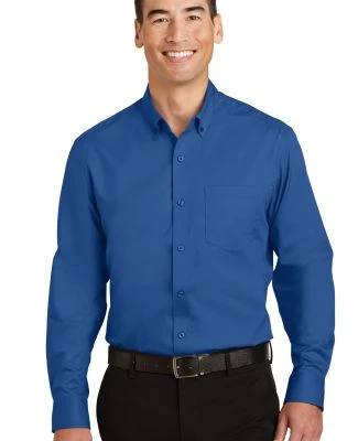 242 TS663 Port Authority Tall SuperPro Twill Shirt in True blue