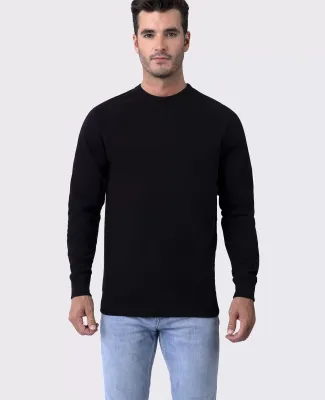 Cotton Heritage M2430 French Terry Crew Pullover Black
