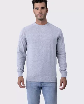 Cotton Heritage M2430 French Terry Crew Pullover Athletic Heather