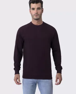 Cotton Heritage M2430 French Terry Crew Pullover Wine