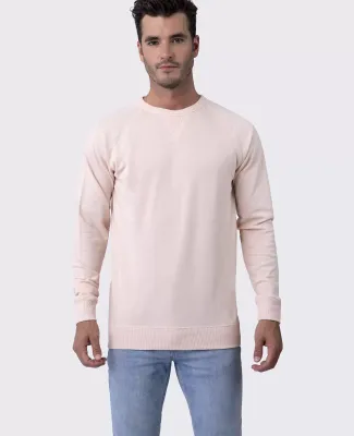 Cotton Heritage M2430 French Terry Crew Pullover Nude Pink