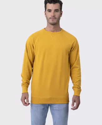 Cotton Heritage M2430 French Terry Crew Pullover Mustard