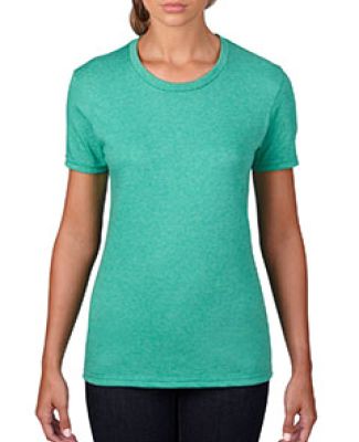 Anvil 880 by Gildan Women's Lightweight T-Shirt in Heather green