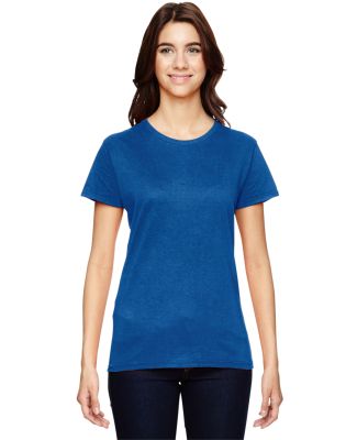 Anvil 880 by Gildan Women's Lightweight T-Shirt in Neon blue