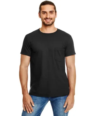 ANVIL 983 Lightweight Pocket T-Shirt in Black