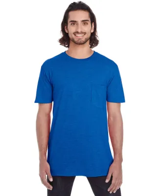 ANVIL 983 Lightweight Pocket T-Shirt ROYAL BLUE