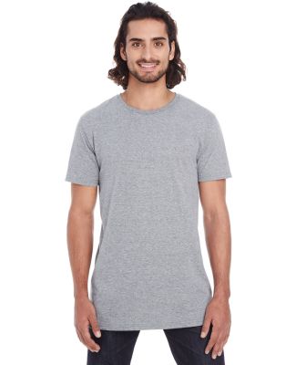 5624 Short Sleeve Long and Lean Tee HEATHER GRAPHITE