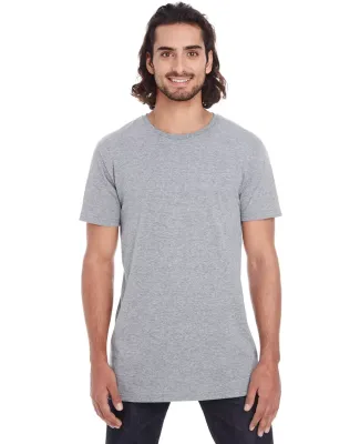 5624 Short Sleeve Long and Lean Tee in Heather graphite