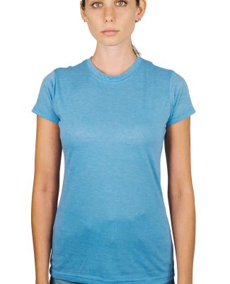 0240 Tultex Ladies Ultra Blend Tee  in Heather athletic blue