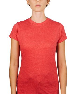 0240 Tultex Ladies Ultra Blend Tee  in Heather red