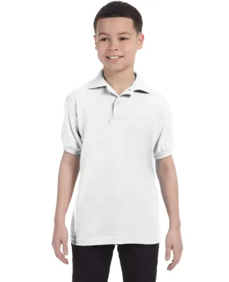 52 054Y Youth Ecosmart Jersey Polo Sport Shirt White