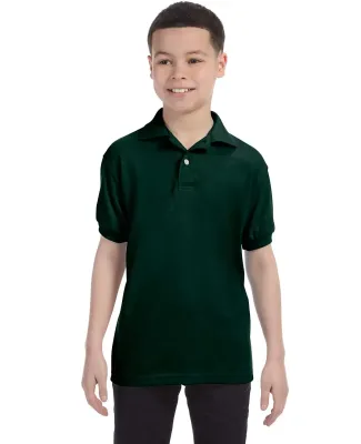 52 054Y Youth Ecosmart Jersey Polo Sport Shirt Deep Forest