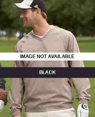 A47 adidas Golf Mens ClimaProof® V-Neck Wind Shir Black