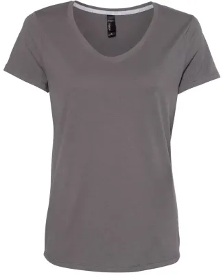 Hanes 42V0 X-Temp Women's V-Neck T-Shirt Smoke Grey