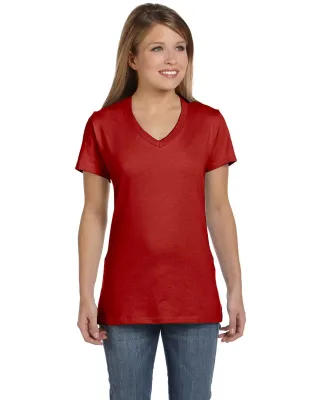 S04V Nano-T Women's V-Neck T-Shirt Deep Red