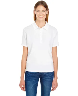 52 035P Women's X-Temp Pique Sport Shirt with Fres White