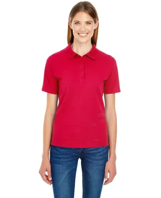 52 035P Women's X-Temp Pique Sport Shirt with Fres Deep Red