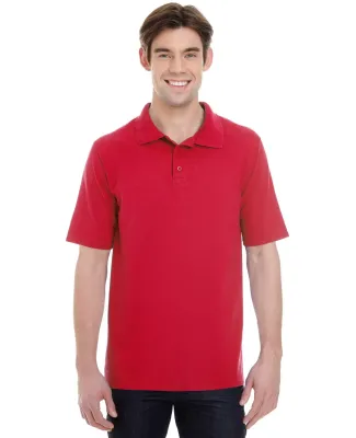 055P X-Temp Pique Sport Shirt with Fresh IQ Deep Red