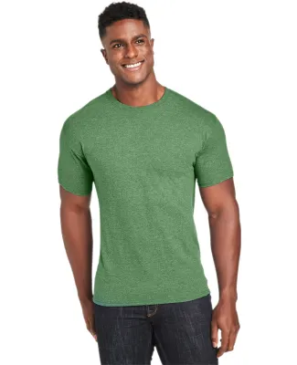 Hanes 42TB X-Temp Triblend T-Shirt with Fresh IQ o True Green Heather