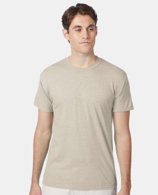 Hanes 42TB X-Temp Triblend T-Shirt with Fresh IQ o in Sand heather