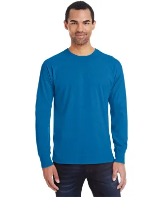 52 42L0 X-Temp Long Sleeve T-Shirt Neon Blue Heather