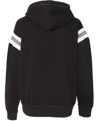 197 8847 Vintage Athletic Hooded Sweatshirt Black