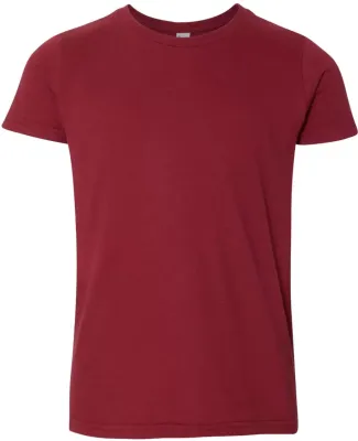 2201W Youth Fine Jersey T-Shirt CRANBERRY