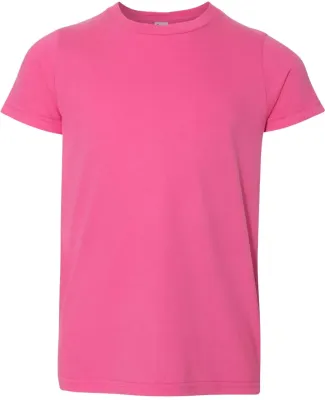 2201W Youth Fine Jersey T-Shirt FUCHSIA