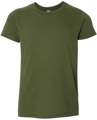 2201W Youth Fine Jersey T-Shirt OLIVE