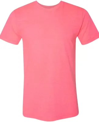 BB401W 50/50 T-Shirt NEON HTHR PINK